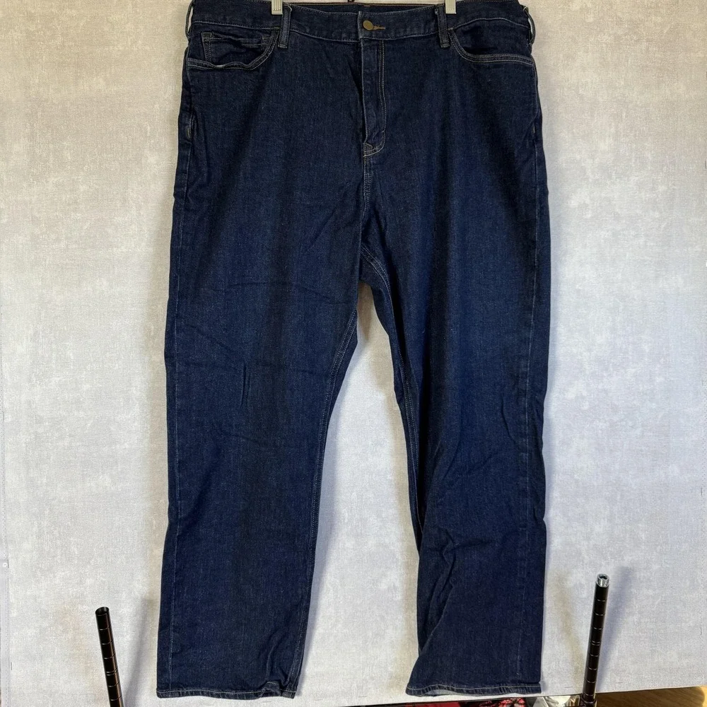 Banana‎ Republic Jeans Mens 42x32 Dark Wash Straight Leg Stretch Denim Pants